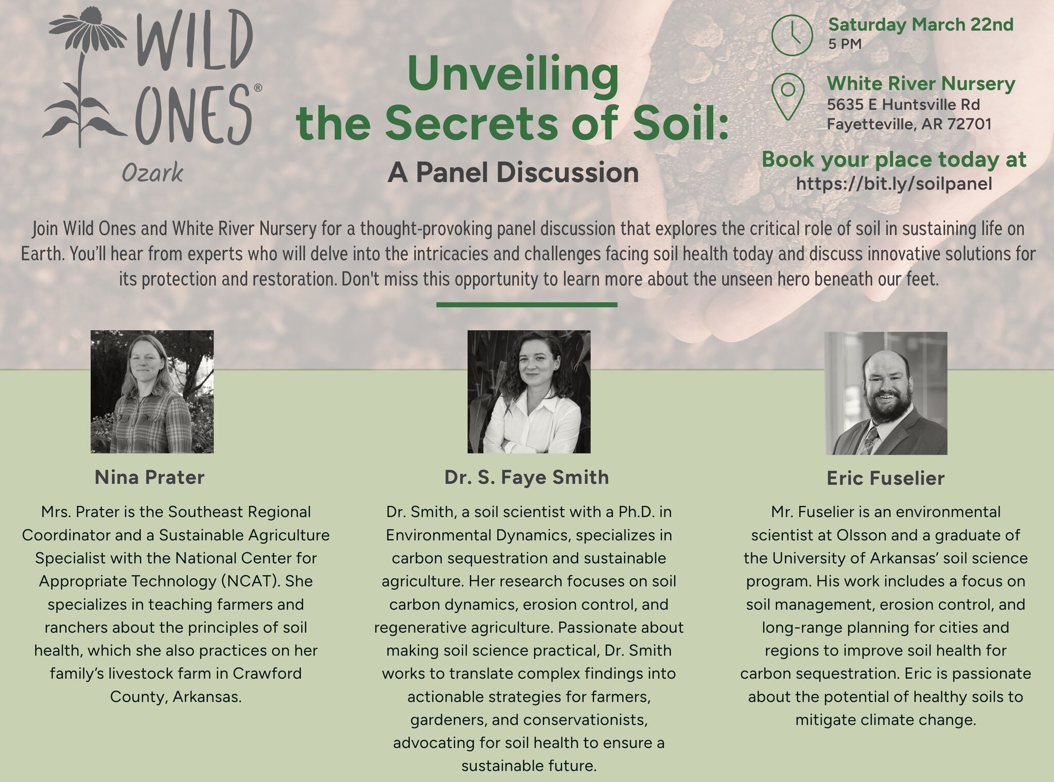 I participated in a soil panel discussion for Wild Ones!